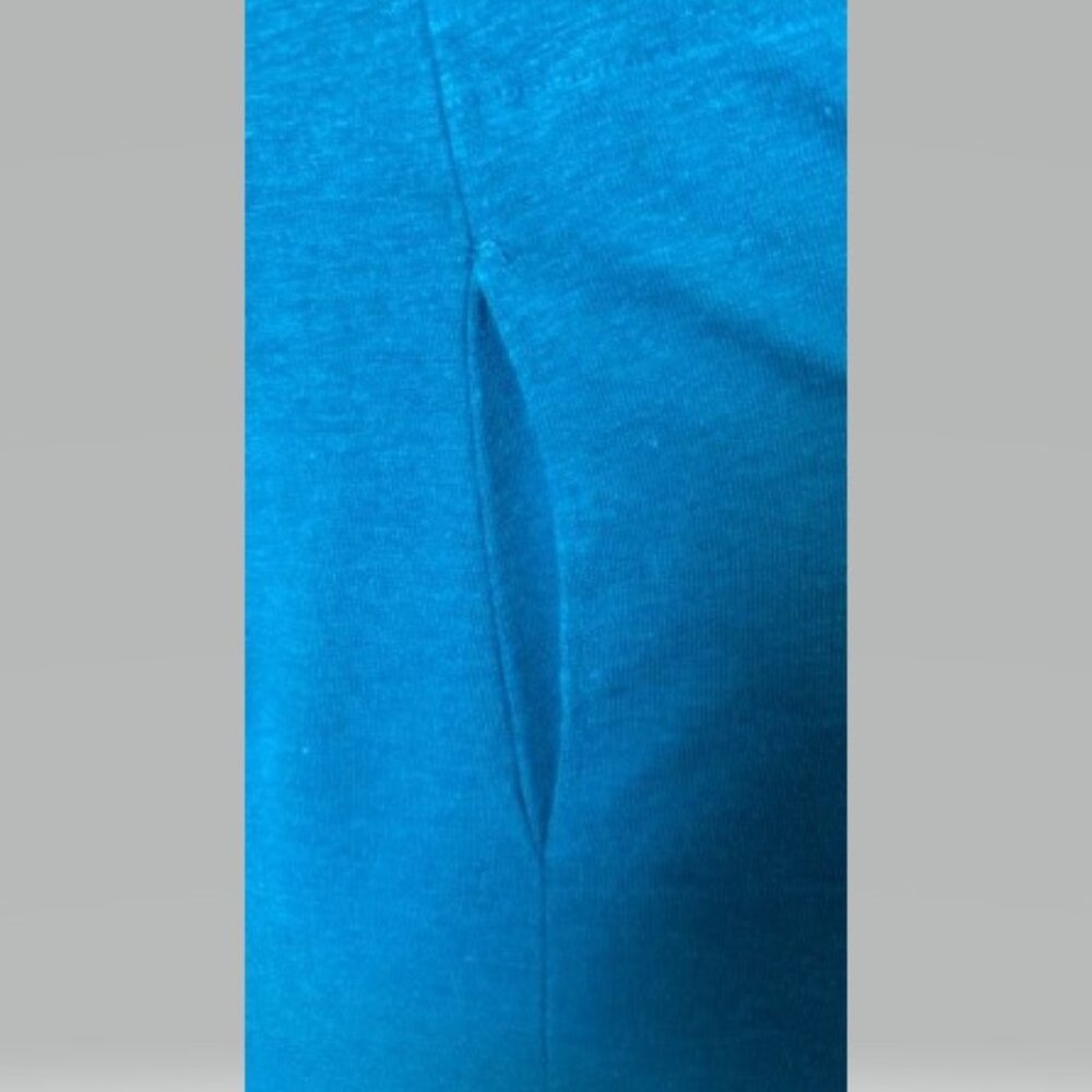 Free People Turquoise Smocked Top Jumpsuit with Pockets - Picture 4 of 4